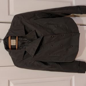 Double breasted cropped military jacket